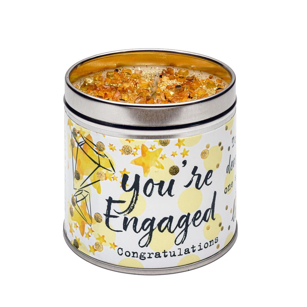 Best Kept Secrets You're Engaged Tin Candle £8.99